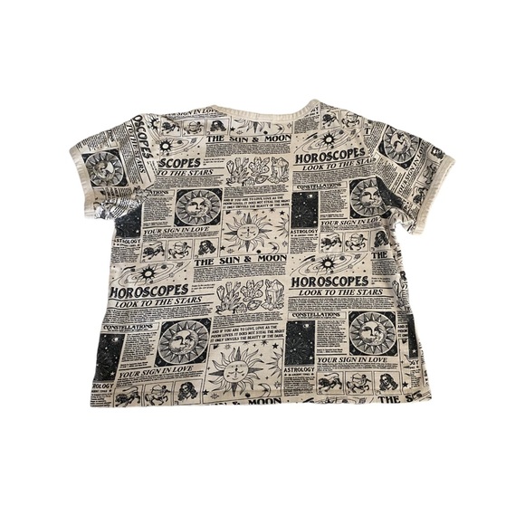 Viben size, small horoscope, zodiac, newspaper, print, astrology, top, white - Picture 6 of 9